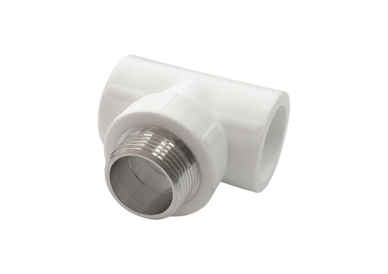 Тройник переходной с наружной резьбой 25х3/4"х25 (45/15) (Valfex) СЕРЫЙ (Россия)