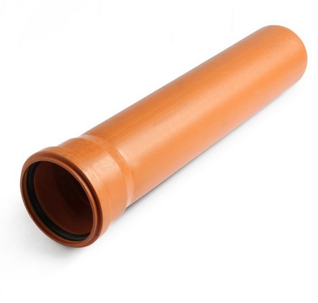 Труба ПВХ 200 х 3000  рыжая, страна ввоза-Российская Федерация