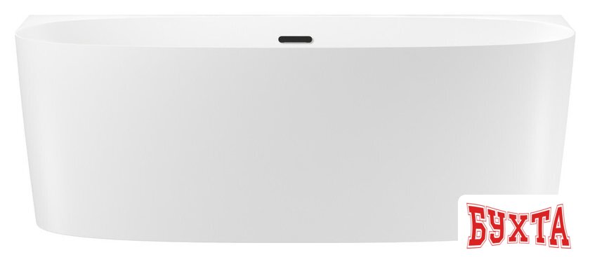 Ванна Wellsee Belle Spa 2.0 170x75 235804003 (пристенная ванна белый глянец, экран, каркас, сифон-автомат матовый черный)