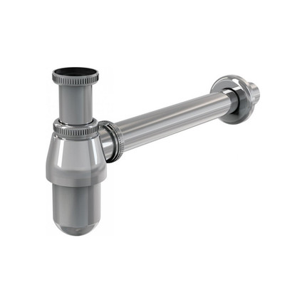 Сифон для умывальника O32, цельнометаллический, с накидной гайкой 5/4, Alcaplast, арт.A431