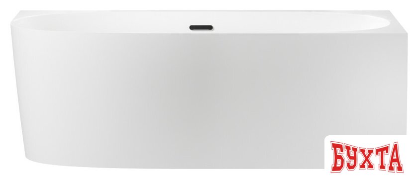 Ванна Wellsee Belle Spa 2.0 170x75 235806003 (пристенная ванна (правая) белый глянец, экран, каркас, сифон-автомат матовый черный)