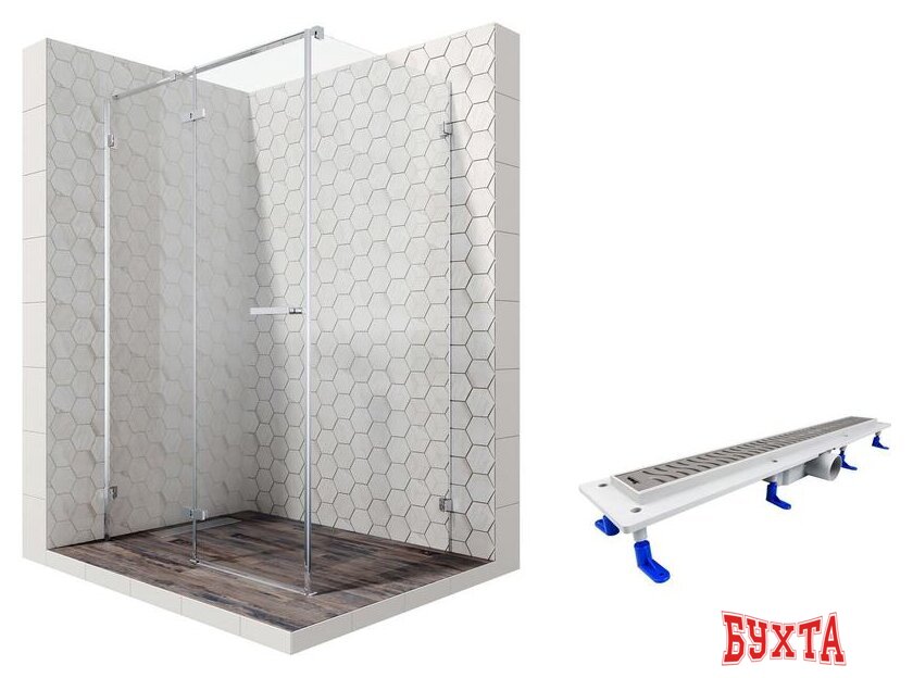 Душевой уголок Ambassador Set 10011104L-ST3