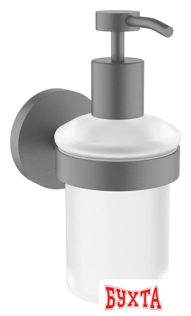 Дозатор для жидкого мыла Wellsee Finishing Touch 182512000 с держателем (матовый черный)