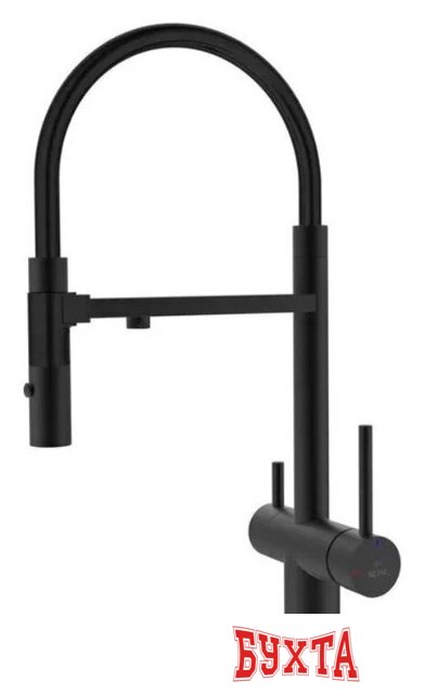 Смеситель Rose R958H (черный)