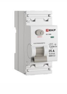 УЗО ВД-100N 2Р 25А 30мА эл.-мех.EKF PROXIMA