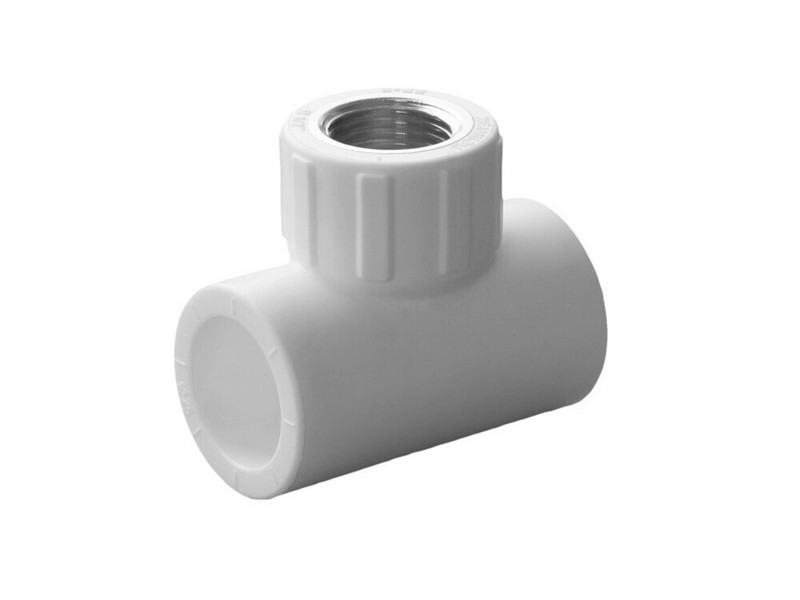 Политэк, Тройник комб. 25х3/4" с внутр. р. PPRC (СЕРЫЕ), стр. пр. Россия