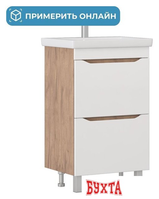 Мебель для ванных комнат Vigo Тумба под умывальник Grani 600-0-2 Como (дуб золотой)