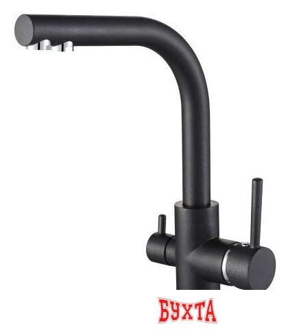 Смеситель ZorG Akvaduo Premium Brass black metallic