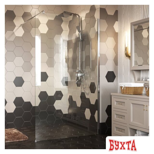 Душевая стенка Wasserkraft Rossel 28W39