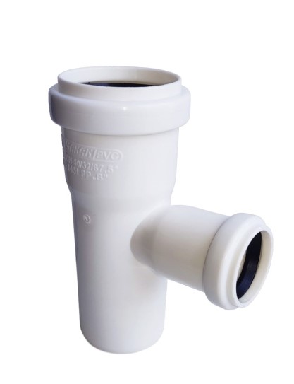 Тройник кан. ПП 50*32*90 белый /Италия/ 1