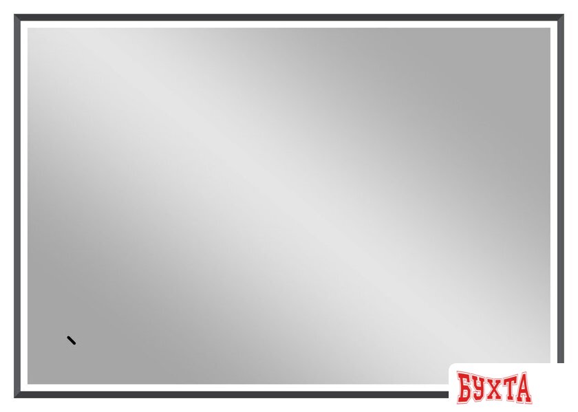 Мебель для ванных комнат Континент Зеркало Stage Grey Led 100х70 (с реверсивным креплением, бесконтактным сенсором)
