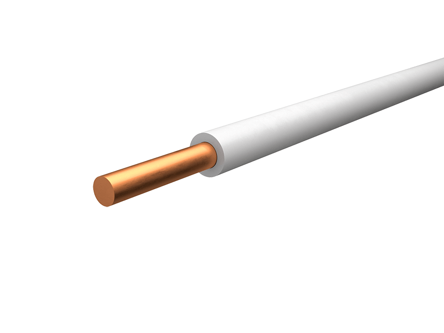 Провод ПуВ 1х6,0 белый, БЕЛРОС