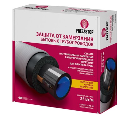 Секция нагревательная кабельная Freezstop-25-8 25Вт/м 8 м, 4607090077897