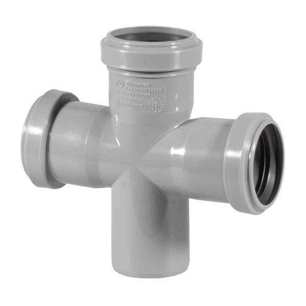 Политэк, канализация, Крестовина однопл. 50х50х50/90, стр. пр. Россия