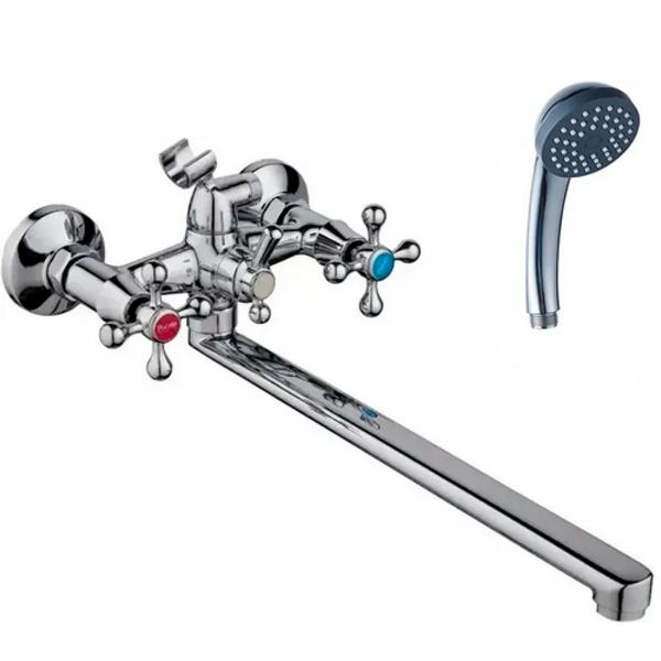 смеситель POTATO ванна 1/2 кер. пл. гусак P2265-35 крест №10