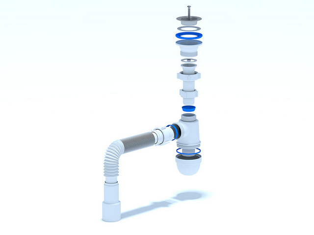 Сифон Ани 1 1/2"* 40с гибкой трубой 40х40/50, стр. пр. Россия. Артикул C0115