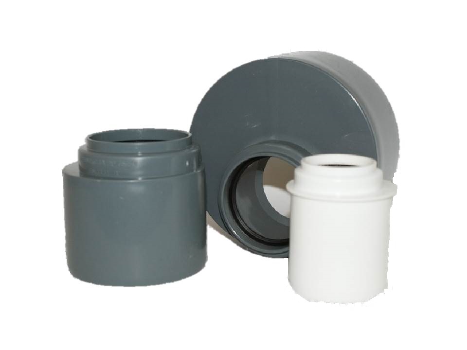 Переход кан. ПП 50х32 короткий белый /Италия/