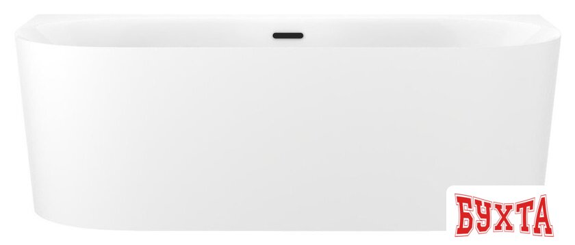 Ванна Wellsee Collaro 170x80 28910103R (пристенная ванна белый глянец, экран, ножки, сифон-автомат матовый черный)