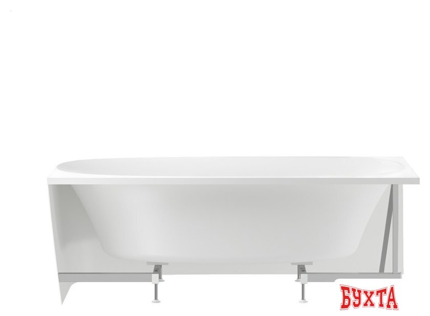 Ванна Wellsee Belle Spa 2.0 170x75 235806003 (пристенная ванна (правая) белый глянец, экран, каркас, сифон-автомат матовый черный) 3