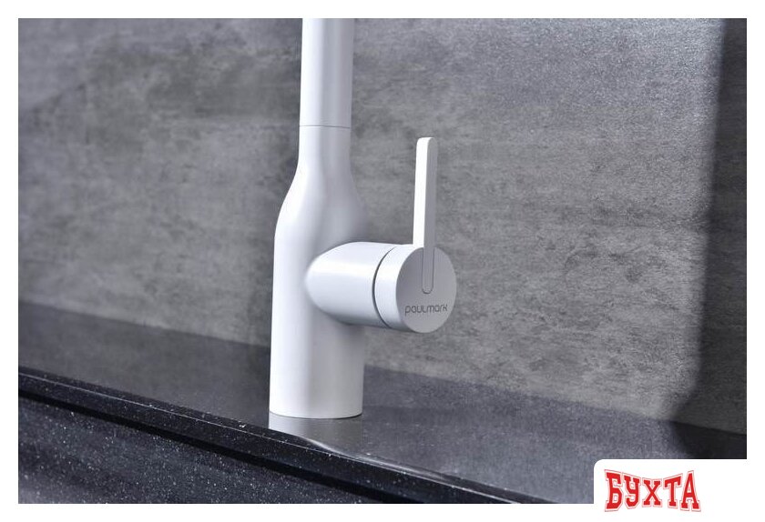 Смеситель Paulmark Magneto One Ma213188-WH (белый/белый матовый) 2