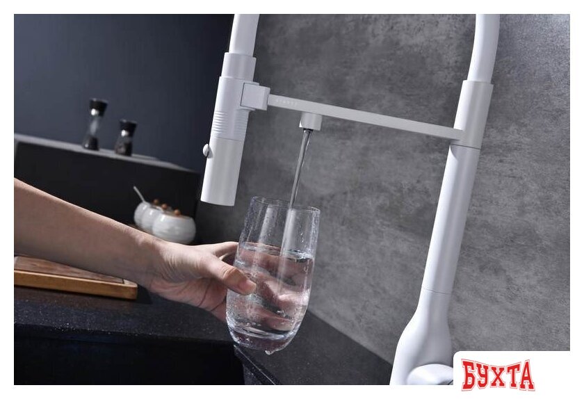 Смеситель Paulmark Magneto One Ma213188-WH (белый/белый матовый) 3