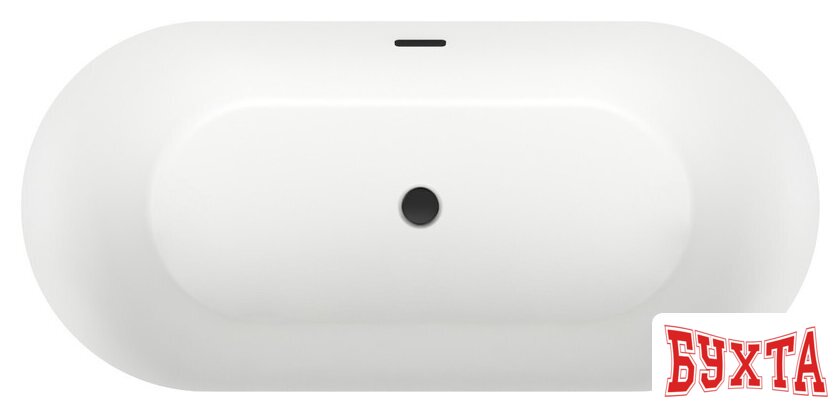 Ванна Wellsee Chalice Perfection 166x77 230603003 (отдельностоящая ванна белый глянец/мат. черн., экран, ножки, сифон-автомат матовый черный) 4