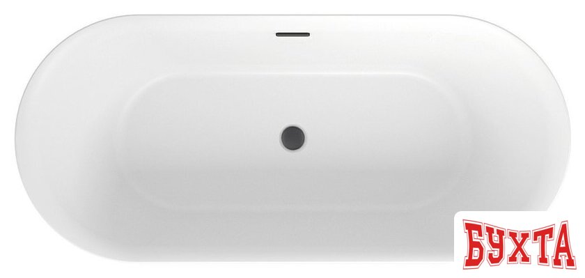 Ванна Wellsee Cute Twin R 168x75 23840103R (отдельностоящая ванна белый глянец, экран, ножки, сифон-автомат матовый черный) 4