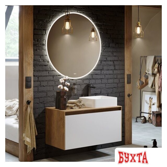 Мебель для ванных комнат Aqwella Зеркало Moon MOON0210AH 2