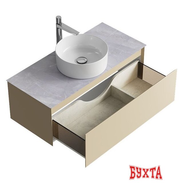 Мебель для ванных комнат Aqwella Тумба под умывальник Geometria GE01101MD+STG1014X456GS 2