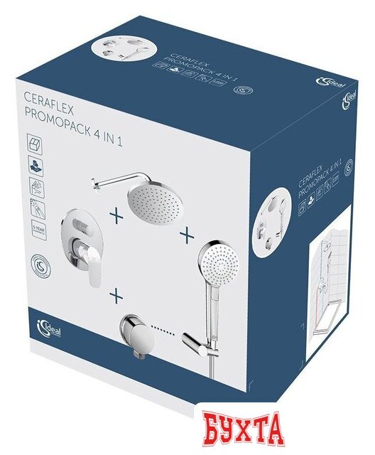 Душевая система Ideal Standard Ceraflex BC447AA 4