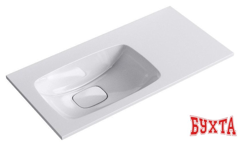 Мебель для ванных комнат Aqwella Тумба с умывальником Malaga 90 L ACC0109LW+Mal.09.04.D-L 3