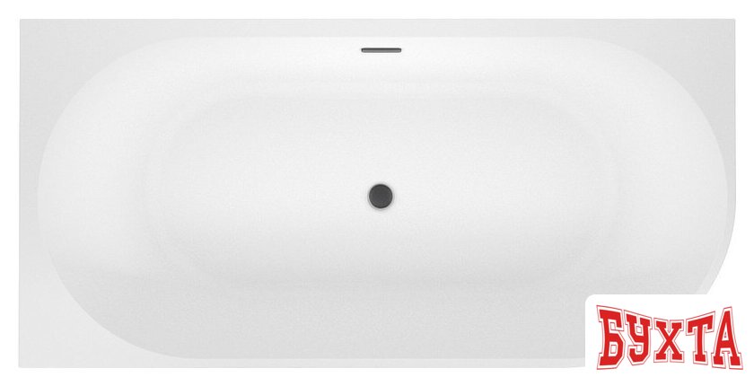 Ванна Wellsee Excellence Pro 170x75 28760703R (пристенная ванна (левая) белый глянец, экран, ножки, сифон-автомат матовый черный) 4