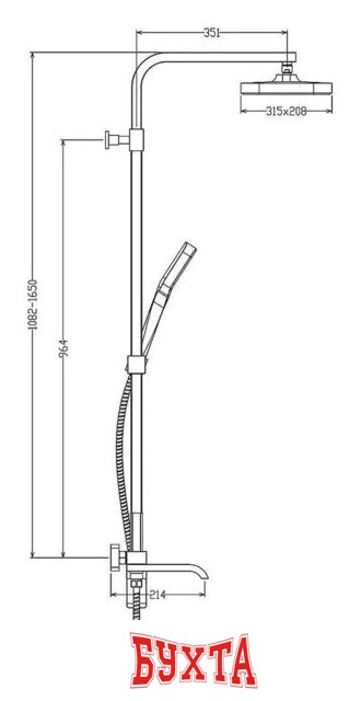 Душевая система Raglo R02.24.03 2