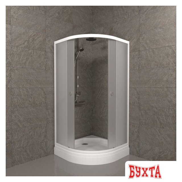 Душевой уголок Triton Вельвет А1 80х80 (поддон 17) 3