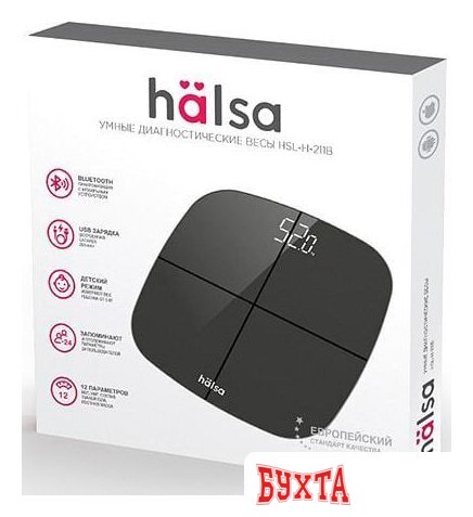 Умные напольные весы Halsa HSL-H-211B 2