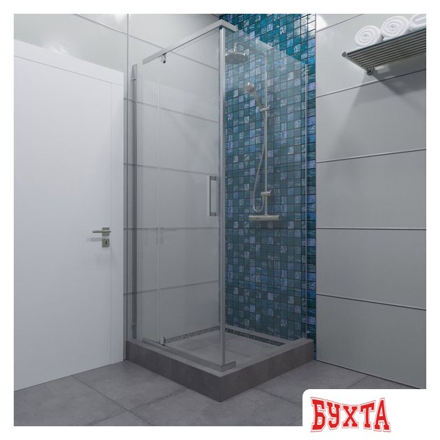 Душевой уголок Triton Терра 90x90 (хром, без поддона) 4