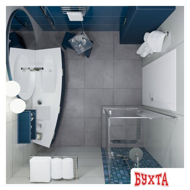 Душевой уголок Triton Терра 90x90 (хром, без поддона) 5