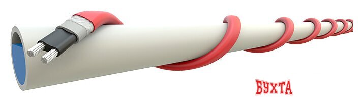 Саморегулирующийся кабель Rexant 15MSR-PB 10 м 150 Вт 2