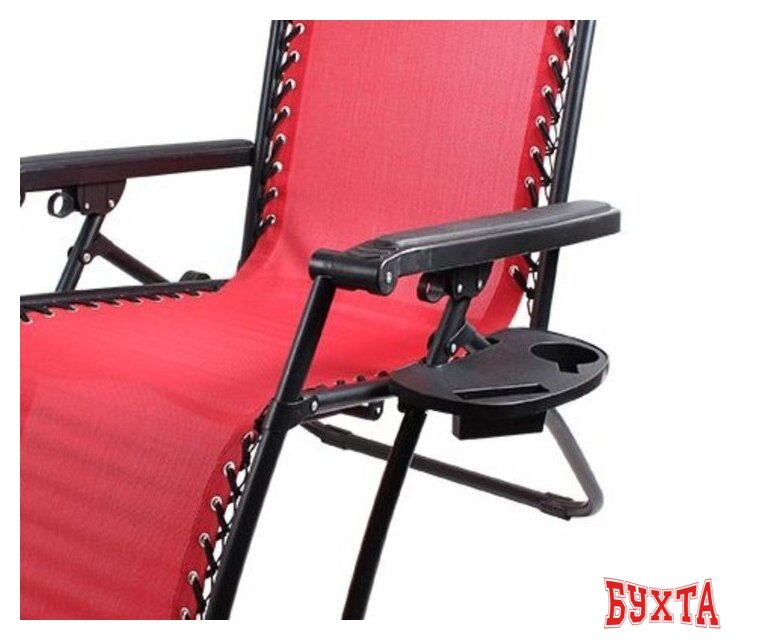 Шезлонг Ecos CHO-137-14 Люкс (красный) 2