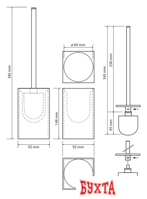Ершик для унитаза Bemeta Gamma 145613310 2