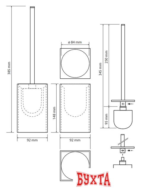 Ершик для унитаза Bemeta Gamma 145713314 2