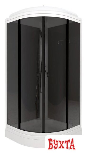 Душевая кабина Triton Грэй-Блэк А 90х90