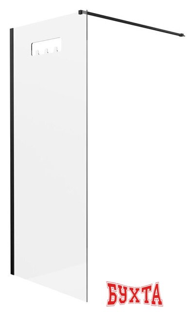 Душевая стенка Deante Mokko Nero Walk-In KQM_N39P 1