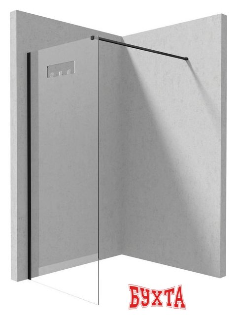 Душевая стенка Deante Mokko Nero Walk-In KQM_N39P 2