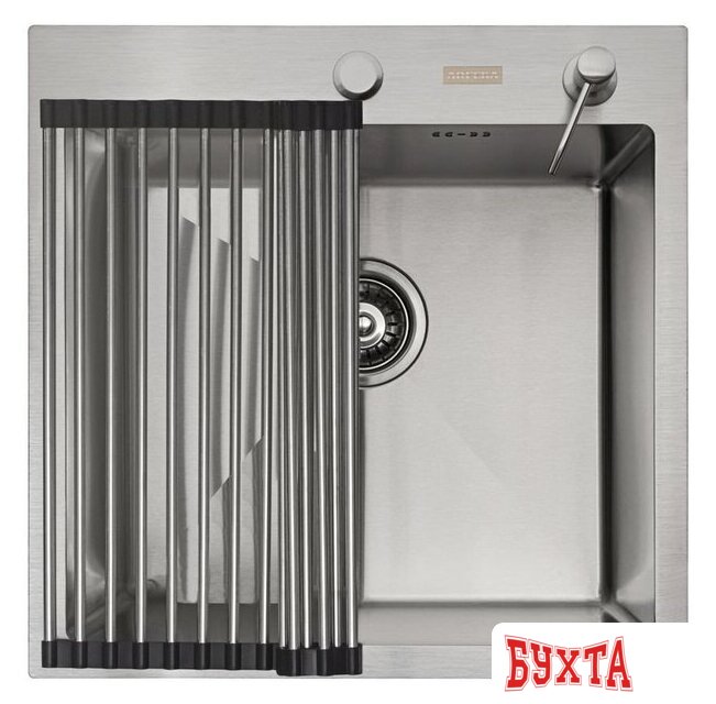 Кухонная мойка ARFEKA ECO AR мойка 500*500, роллер-мат, дозатор SATIN 2
