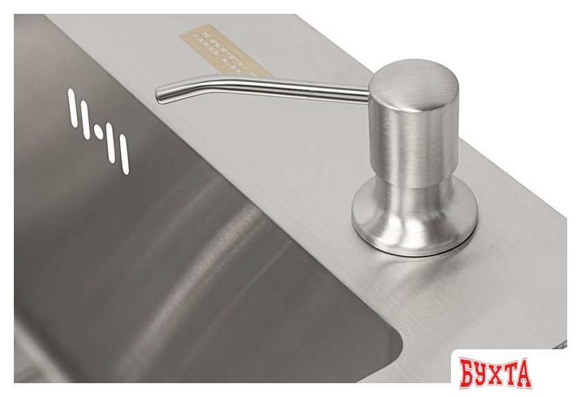 Кухонная мойка ARFEKA ECO AR мойка 600*500, коландер, дозатор SATIN 5