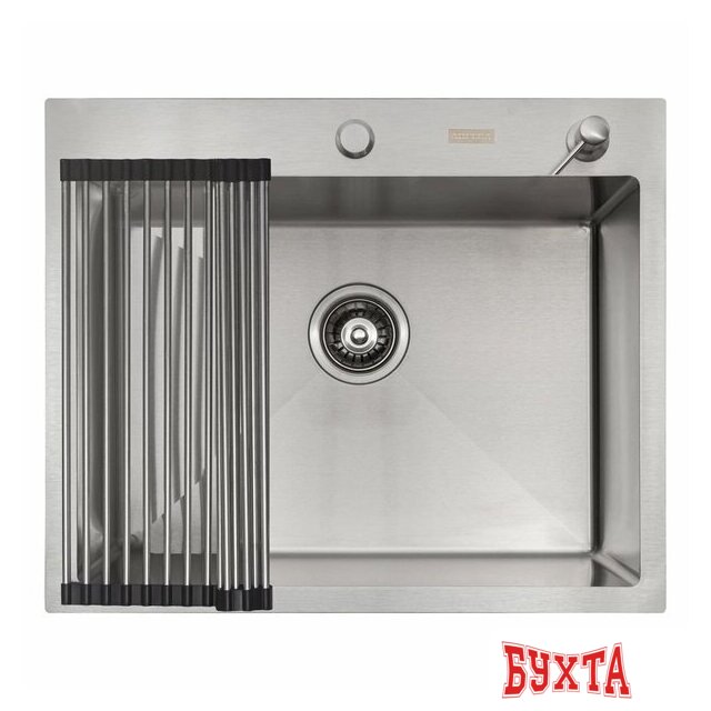 Кухонная мойка ARFEKA ECO AR мойка 600*500, роллер-мат, дозатор SATIN 2
