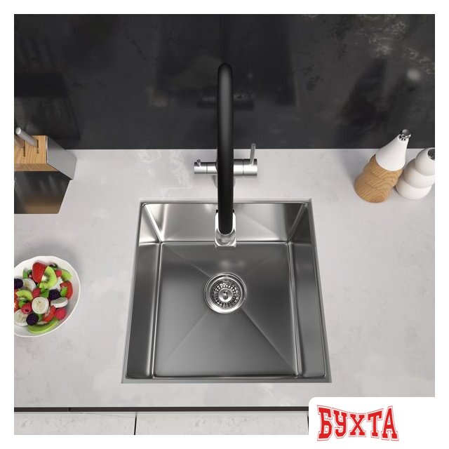 Кухонная мойка ARFEKA ECO AR 450*450 SATIN 2
