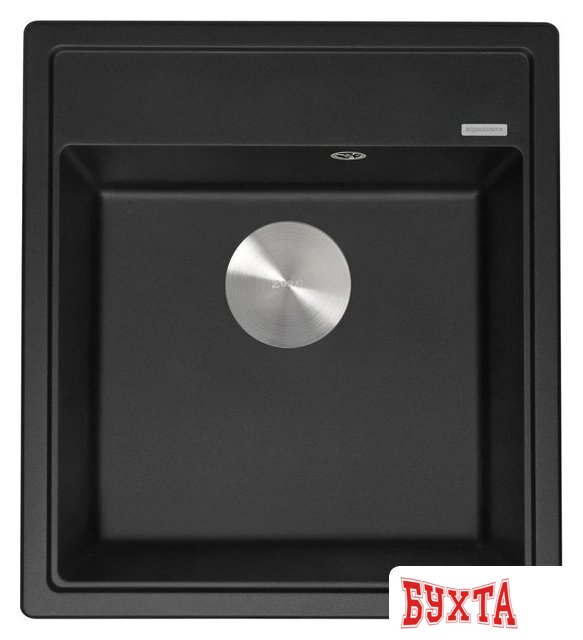 Кухонная мойка ZorG Rock 46 Premium black metallic 3