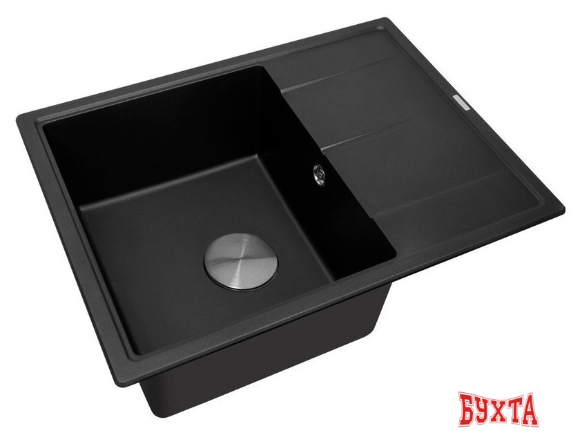 Кухонная мойка ZorG Rock 65 Premium black metallic